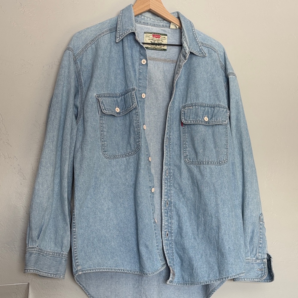 Levi Strauss Denim Sky Blue Button-Up Shirt